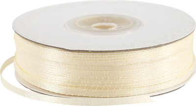 Satinbånd - B 3 MM - Råhvid - 100 M