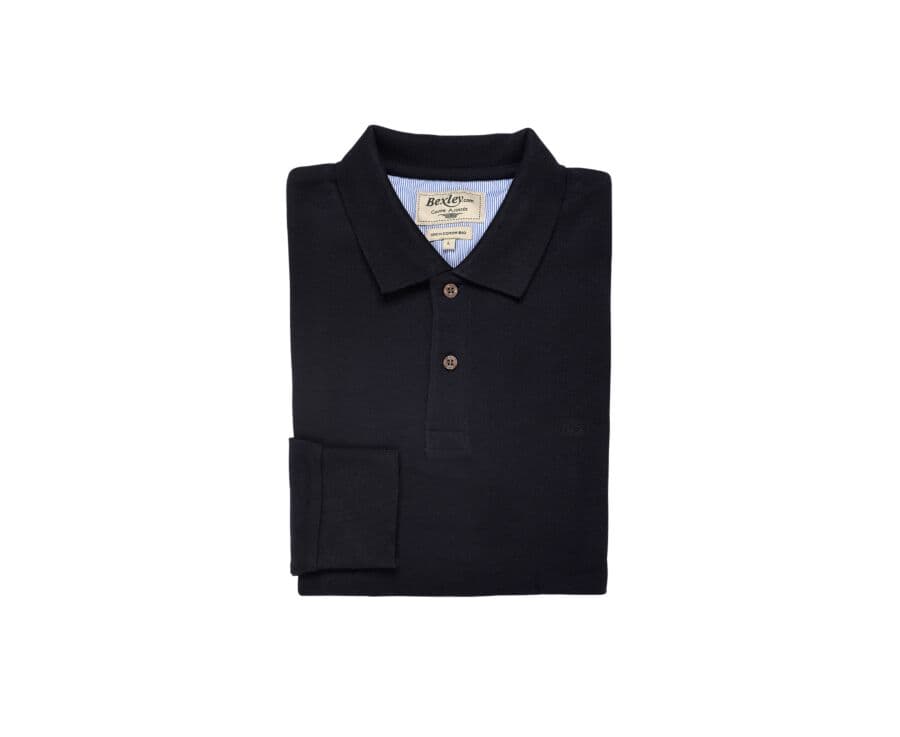 Polo manches longues homme Marine - ANDY II ML