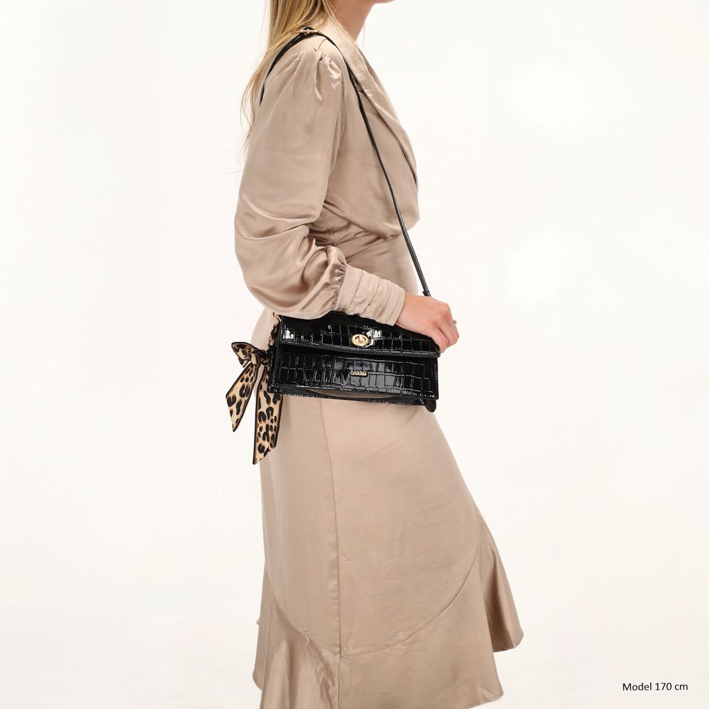 Charm London Knightsbridge Schoudertas Overslag Zwart