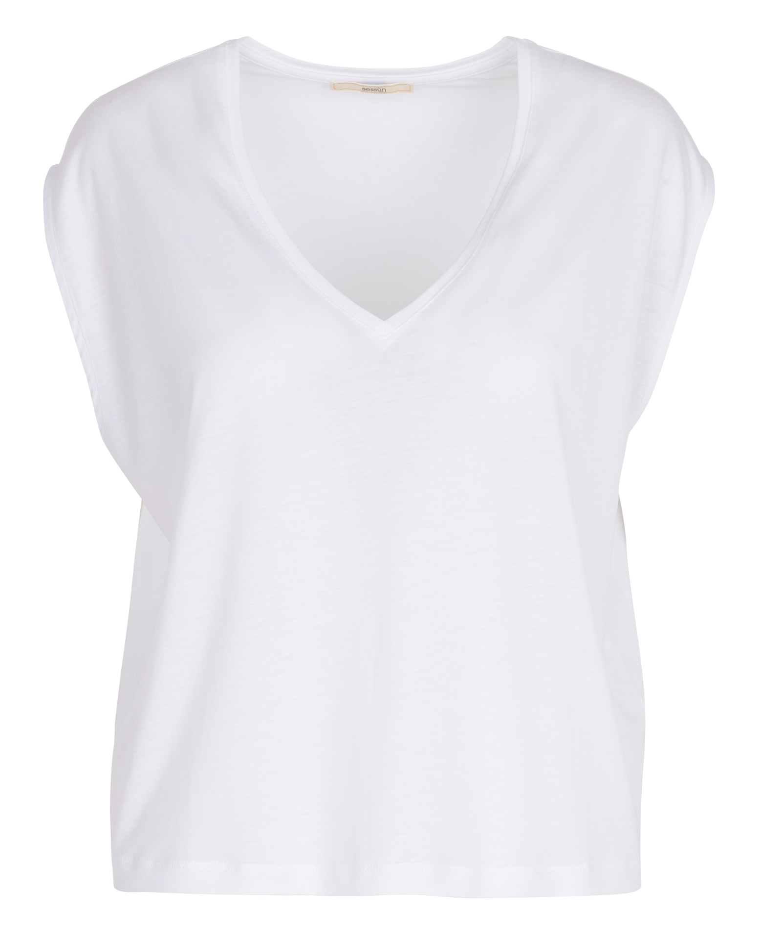THE V - Tee-shirt col V ample | Blanc