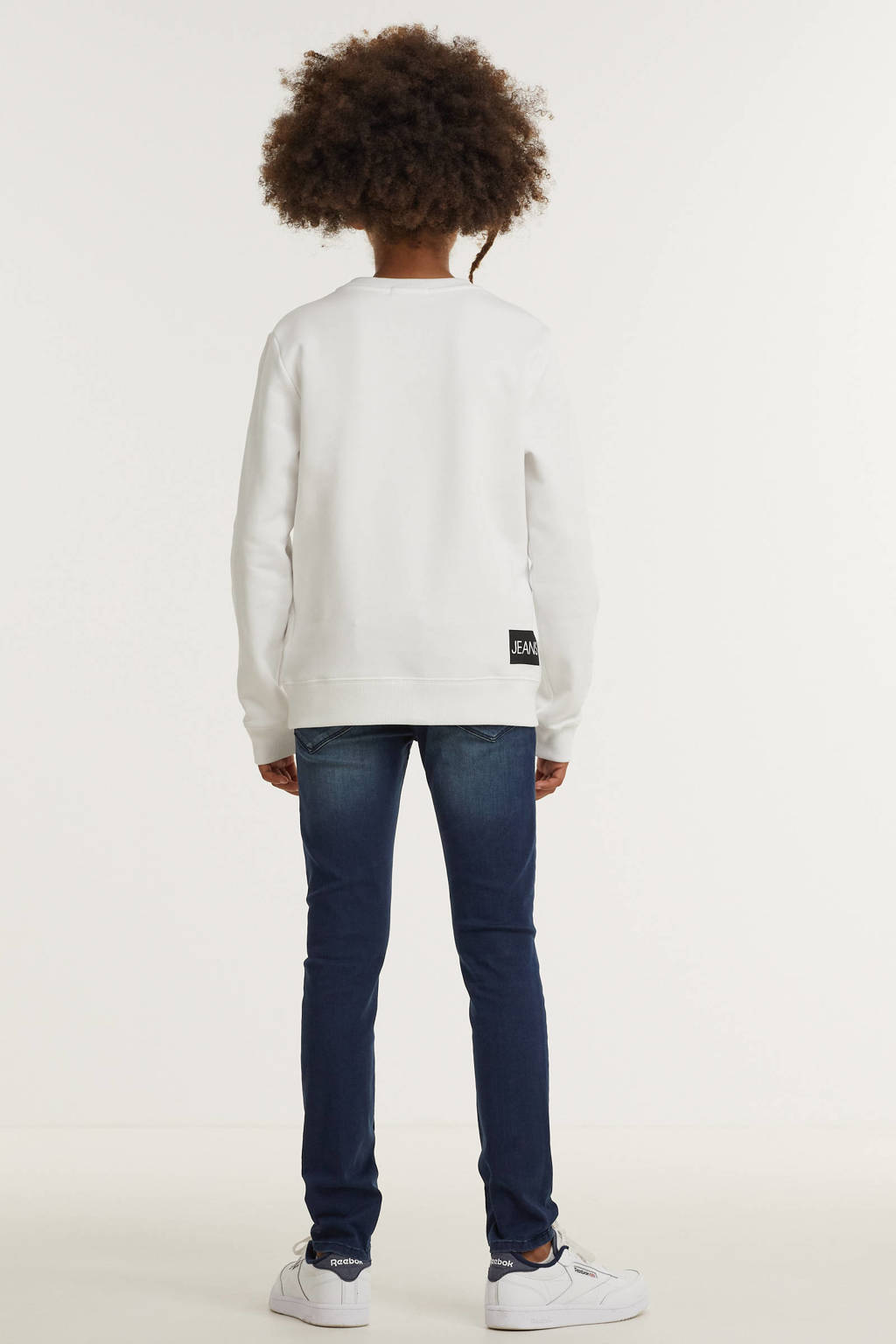 CALVIN KLEIN JEANS sweater van katoen wit