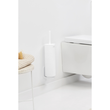 Brabantia MindSet WC Borstel met houder - Siliconen - Mineral Fresh White