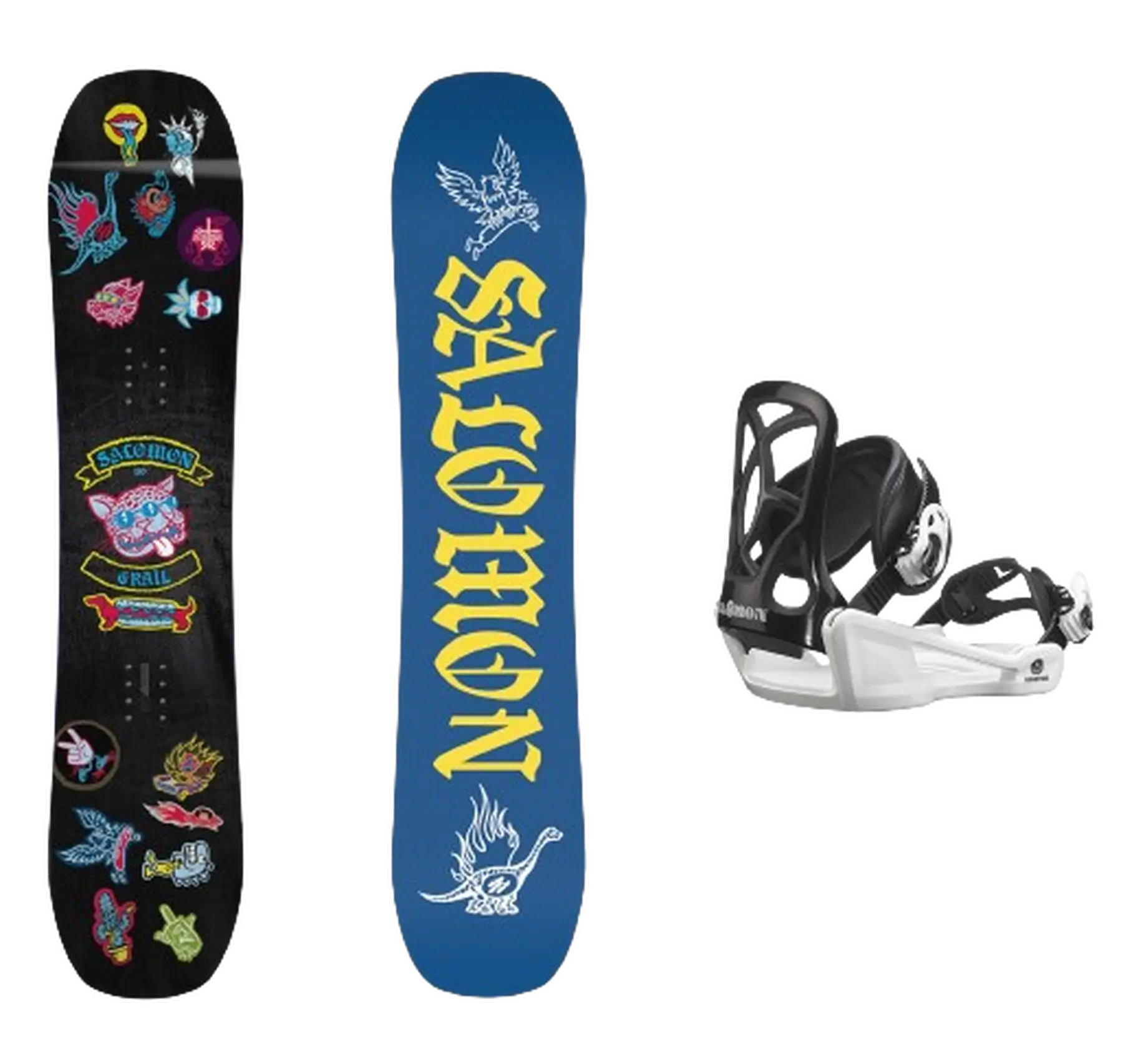 Salomon Grail board + Goodtime XS Bindinger Snowboard Pakke - Børn Snowboards