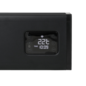 Eurom Alutherm Baseboard 2000 Zwart met WiFi