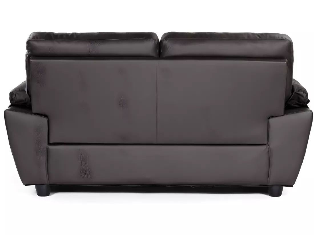 Canapé fixe en cuir reconstitué et PVC 