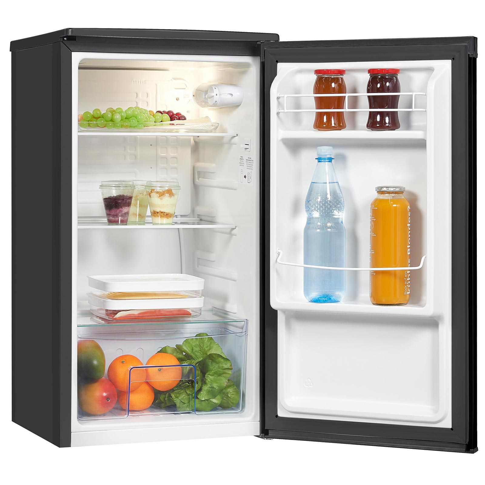 EXQUISIT Stand-Kühlschrank KS 85-V-091 F - schwarz