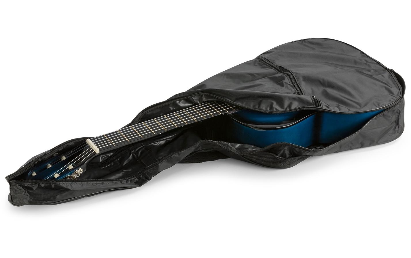 Konzertgitarre SoloArt Set BlauKlassische Gitarre mit Zubehör