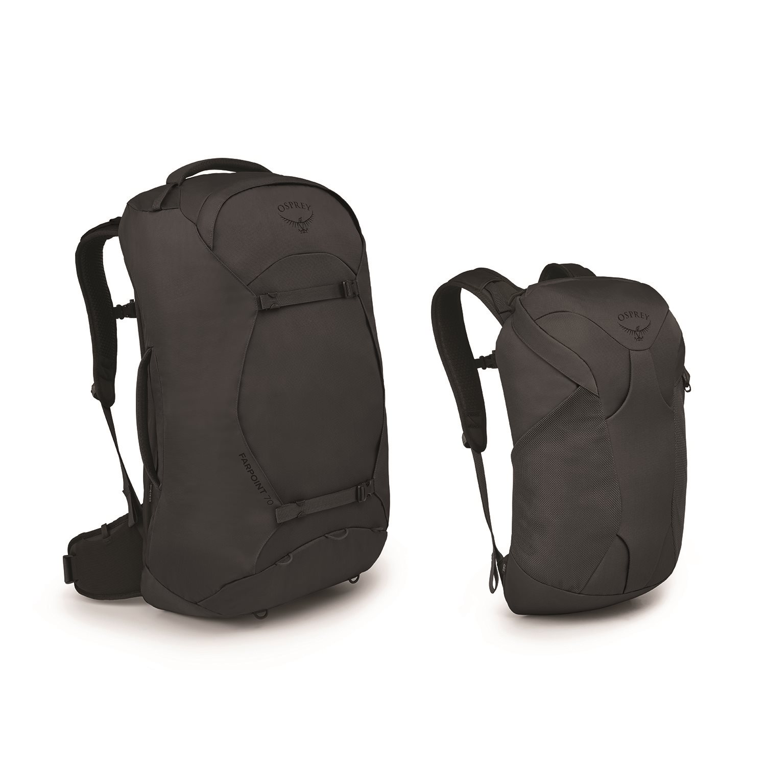 Osprey Farpoint 70 Travel Backpack tunnel vision grey