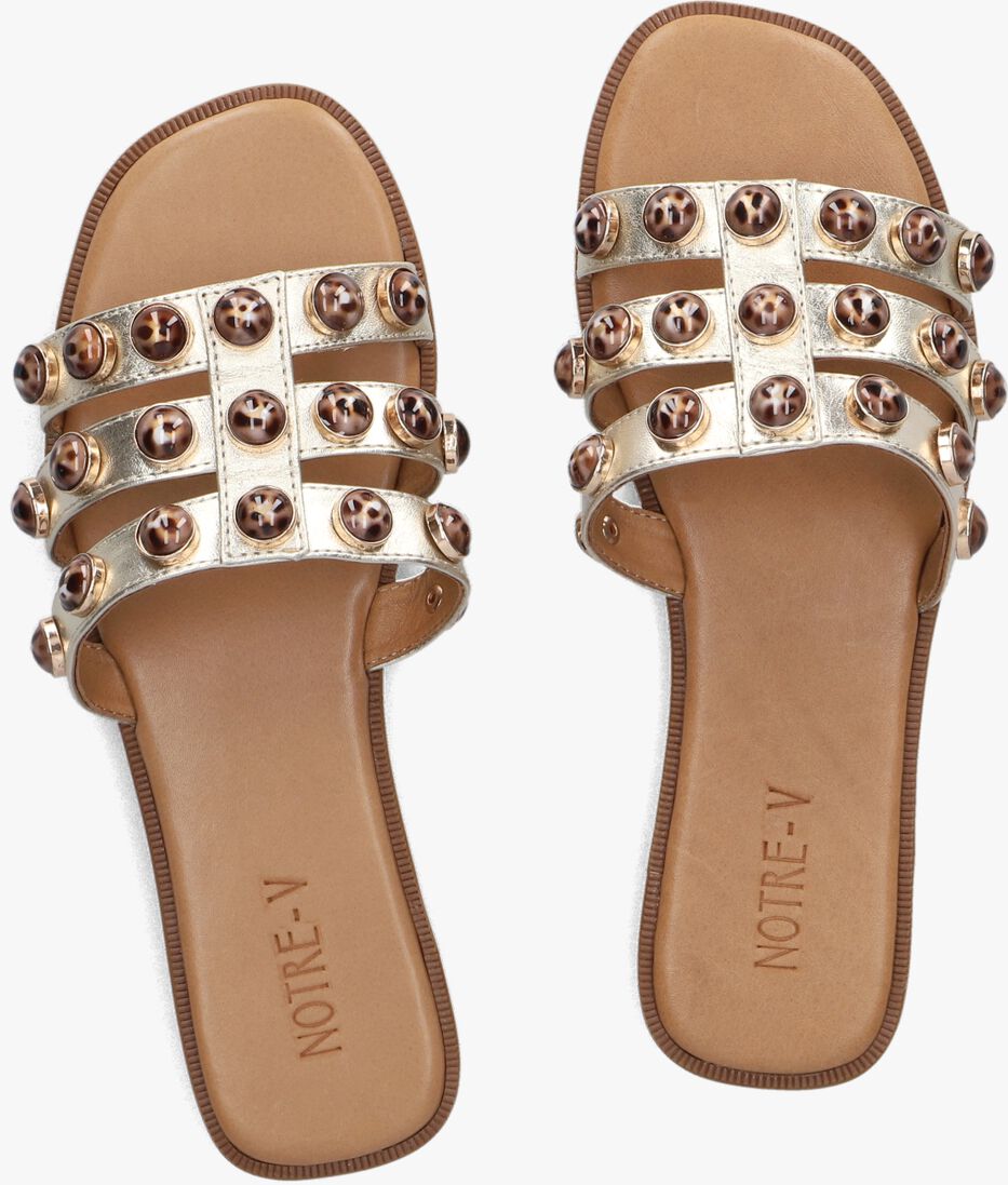 NOTRE-V gouden notre-v slippers 981013