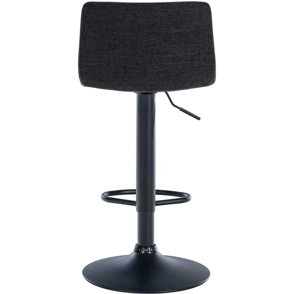 CLP Set van 2 Barkruk Branford zwart Frame - Stof - zwart