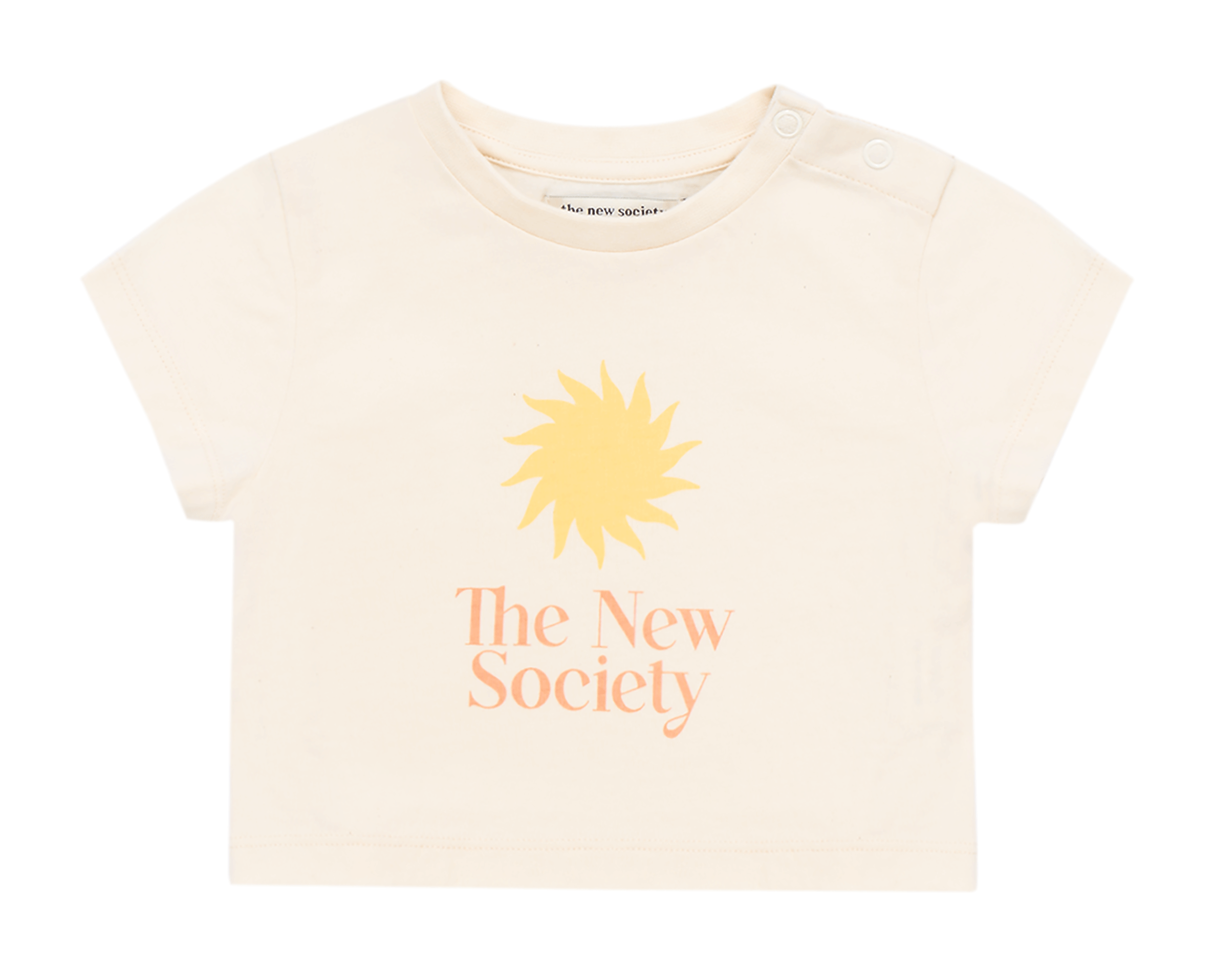 SOLE - Tee-shirt col rond en coton imprimé | Beige