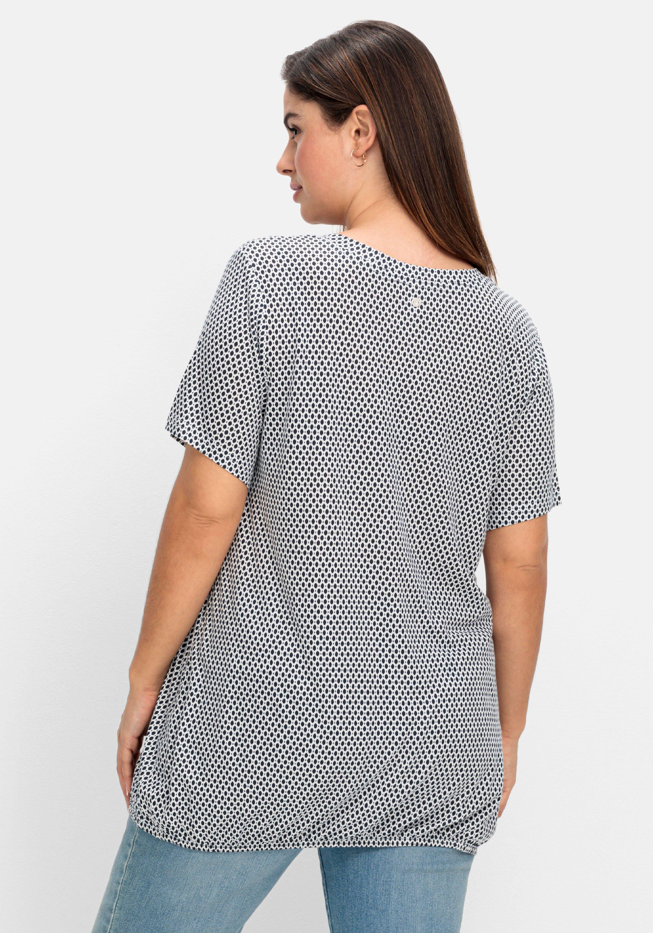 Doppelpack T-Shirts, mit Saum-Gummizug