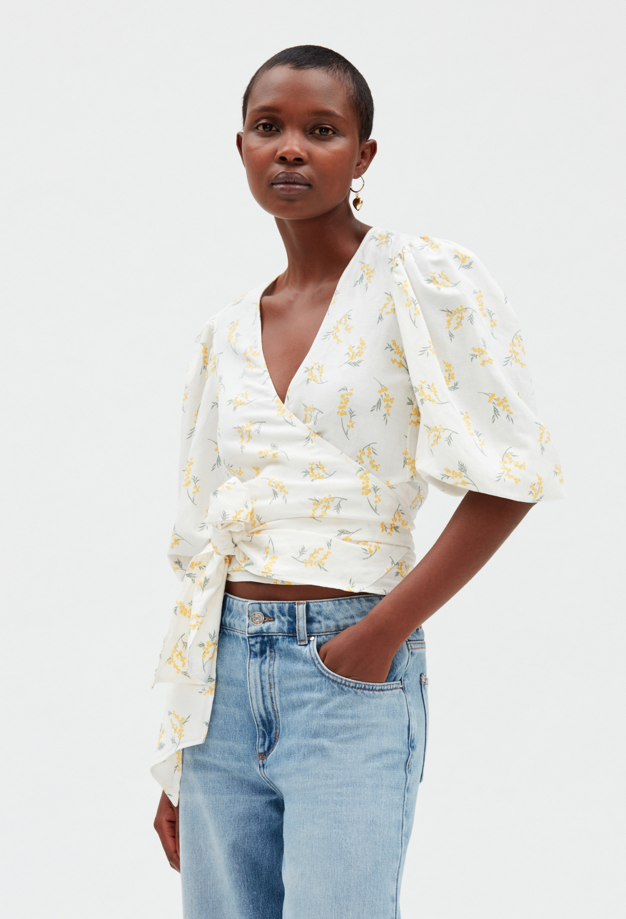 Blouse courte mimosa