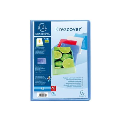Exacompta KreaCover - Porte vues personnalisable - 120 vues - A4 - disponible dans différentes couleurs