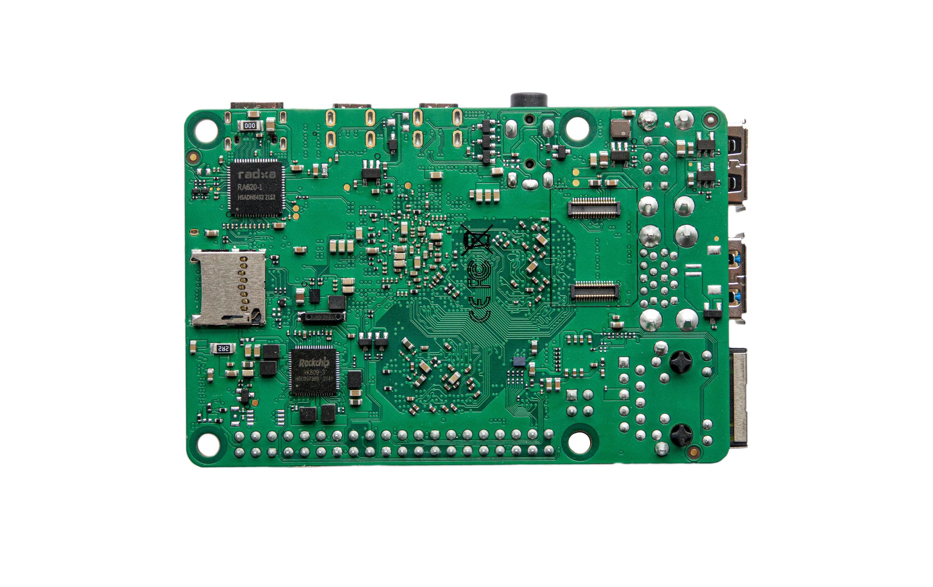 Entwicklerboard ROCK 4C+ 4 GB RK3399-TARM basierter Single Board Computer mit 4 GB Ram