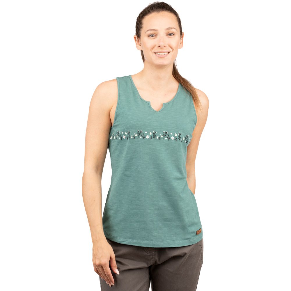Chillaz Korfu Flower Meadow Top Damen dark green