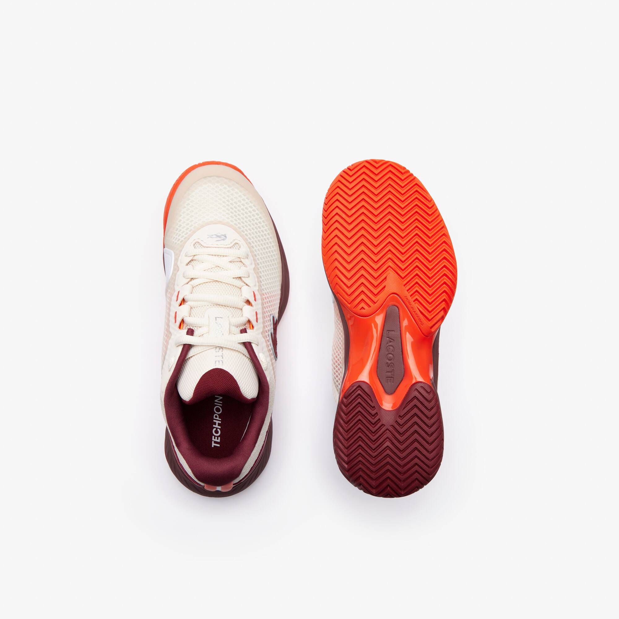 Chaussures de tennis Tech Point femme en textile Performance - Blanc - Lacoste - Femme