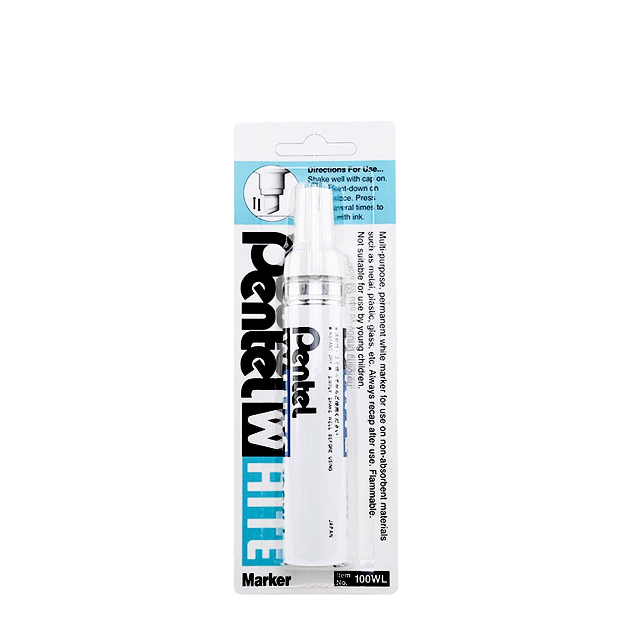 Pentel<br>x100wl permanent white marker 3-6 mm