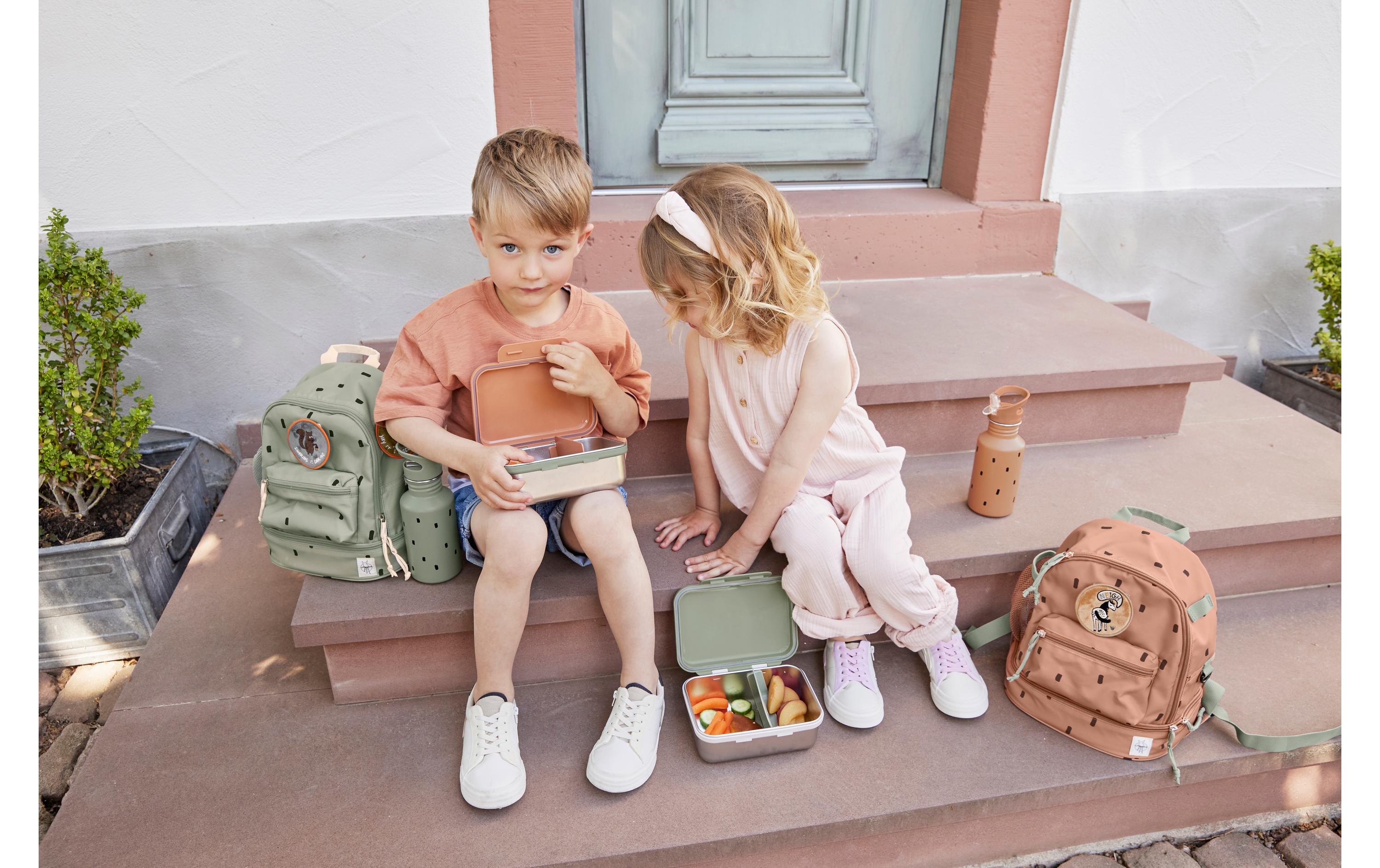 Rucksack Mini Backpack Happy Prints Light OliveWasserabweisender Kinderrucksack mit gepolsterten Schultergurten