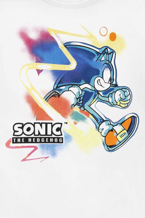 Enfants - Tête Sonic | Sonic The Hedgehog T-Shirt Manches courtes