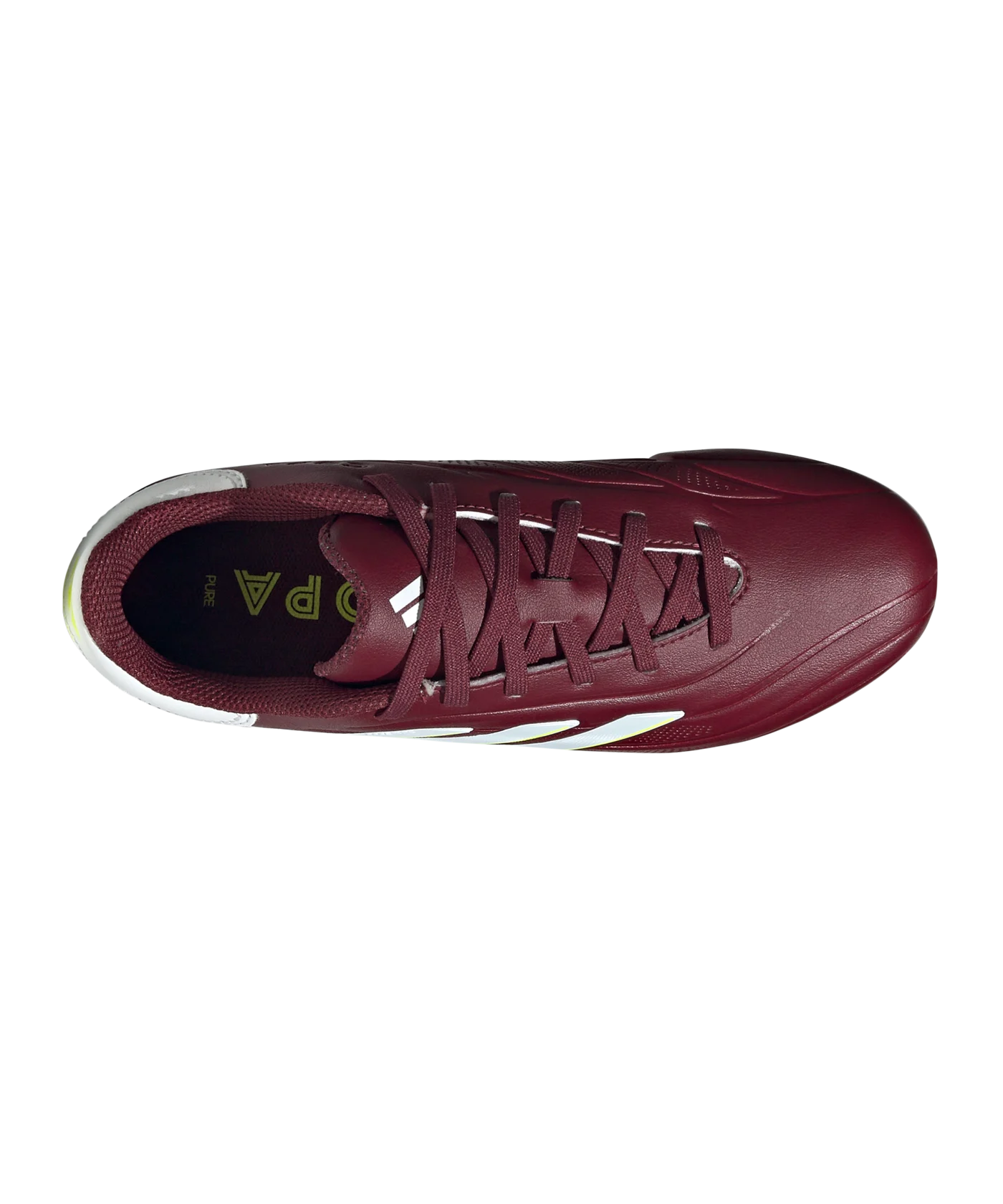 adidas COPA Pure 2 League FG Kids Energy Citrus Rot Weiss Gelb