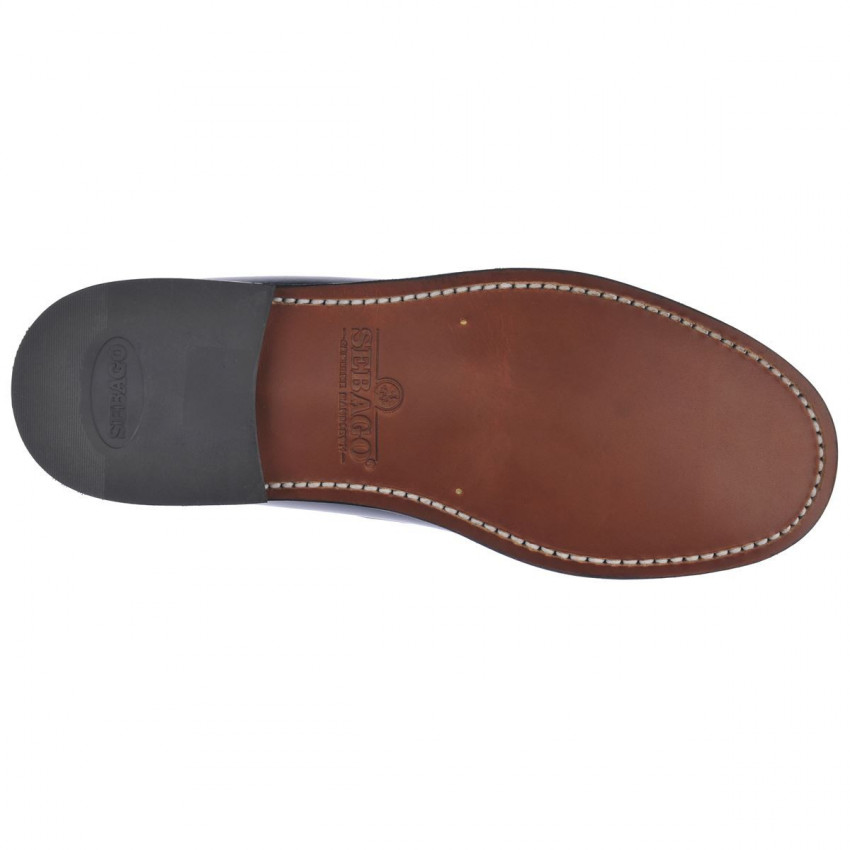 CLASSIC DAN Blue Navy MOCASSIN-Mocassin pour femme en cuir brossé