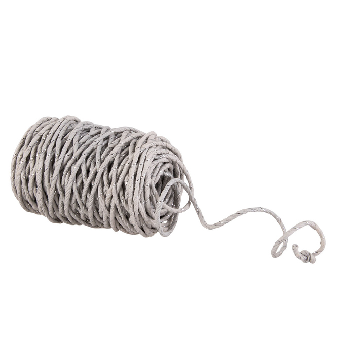 Dekokordel - ca. 20 m - silber