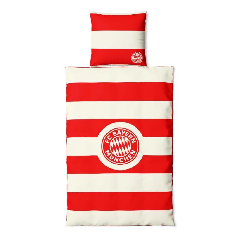 Bayern Munich Ensemble de Literie - Rouge/Blanc