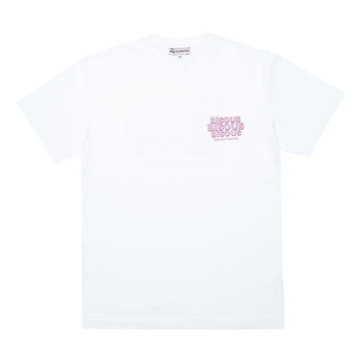 Bisous Skateboards T-shirt Grease | Blanc