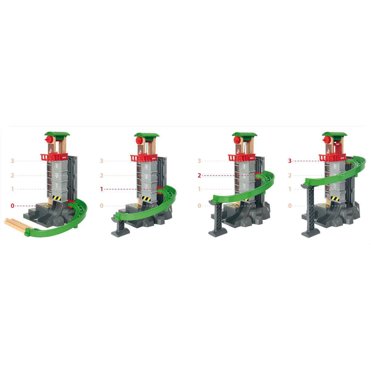 BRIO Spiel Großes Lagerhaus-Set mit Aufzug