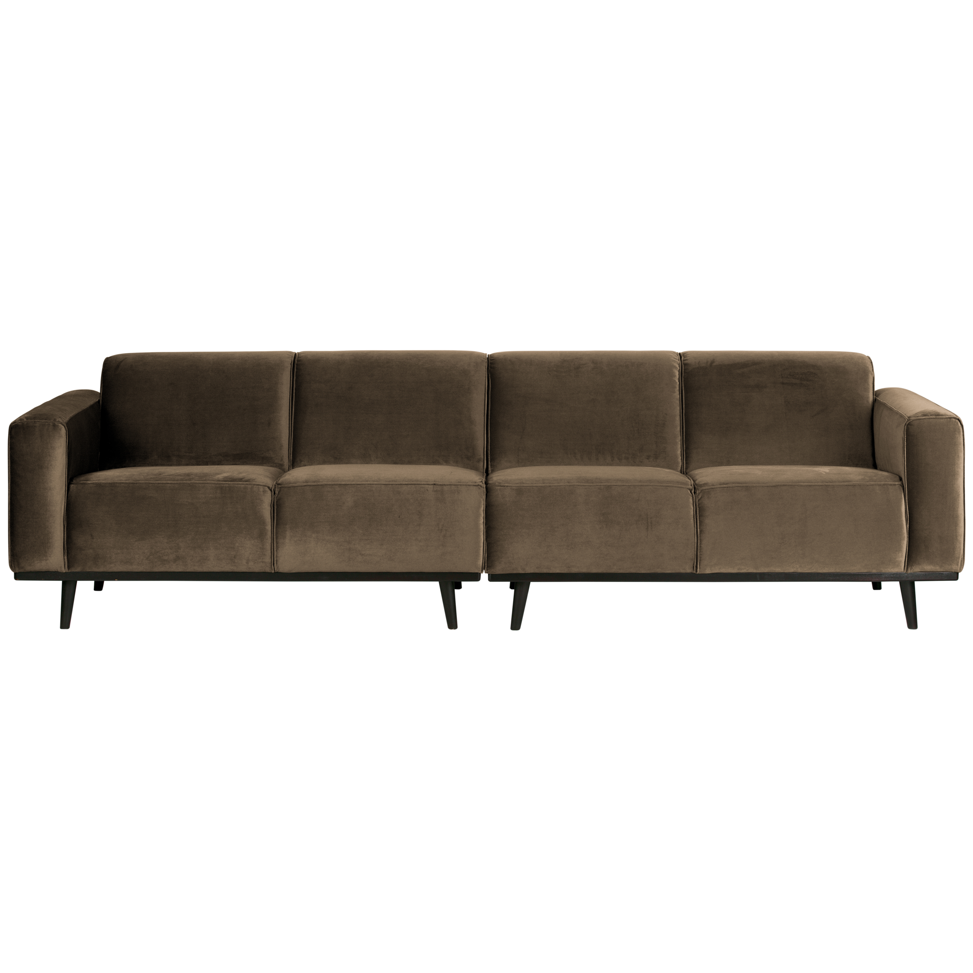 4-zits bank Statement Statement 4-zits Bank 280 cm - Fluweel - Taupe