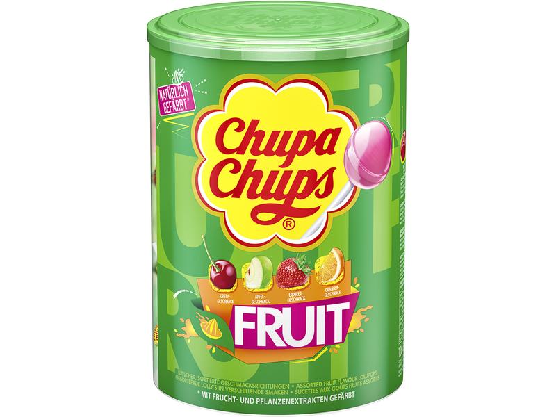 Chupa Chups Lollipop Frucht 100 Stück Süsse Lollis in fruchtigen Geschmacksrichtungen