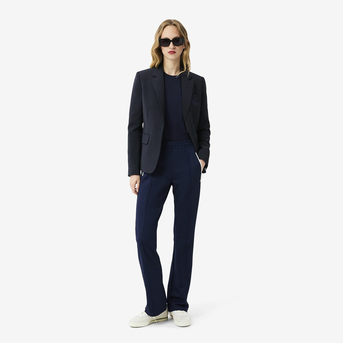 LACOSTE<br>Suéter de manga comprida com gola redonda