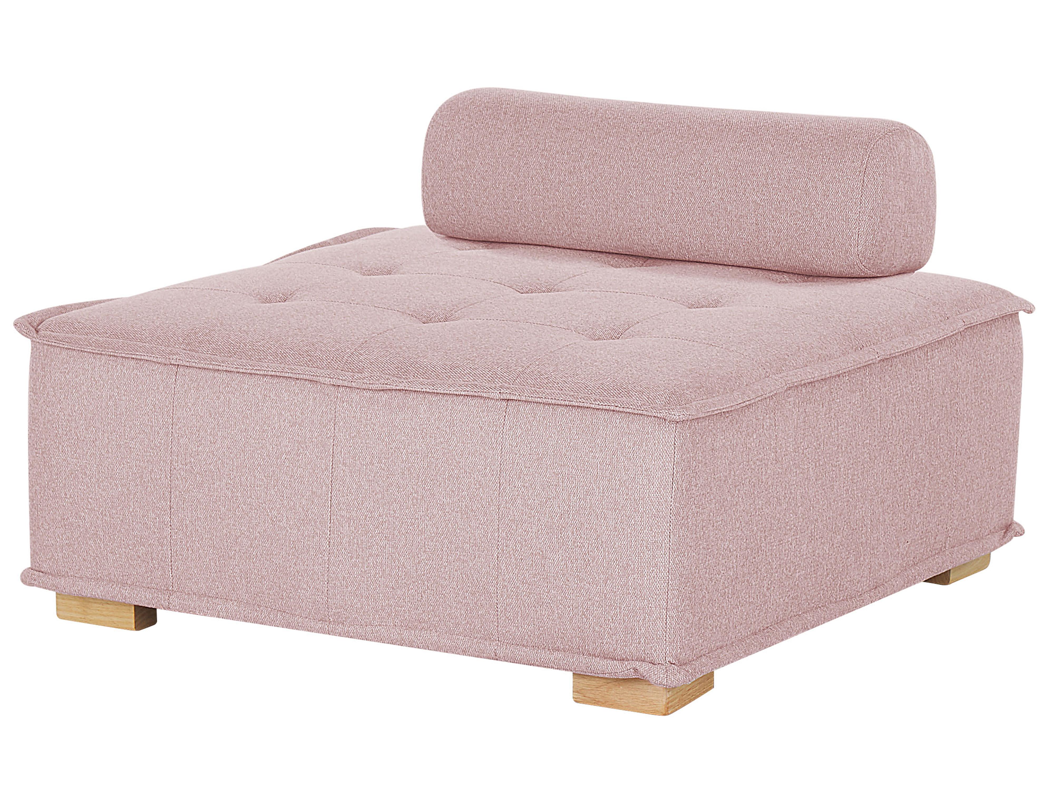 Modulaire hoekbank 4-zits TIBRO Stof Roze rechtszijdig