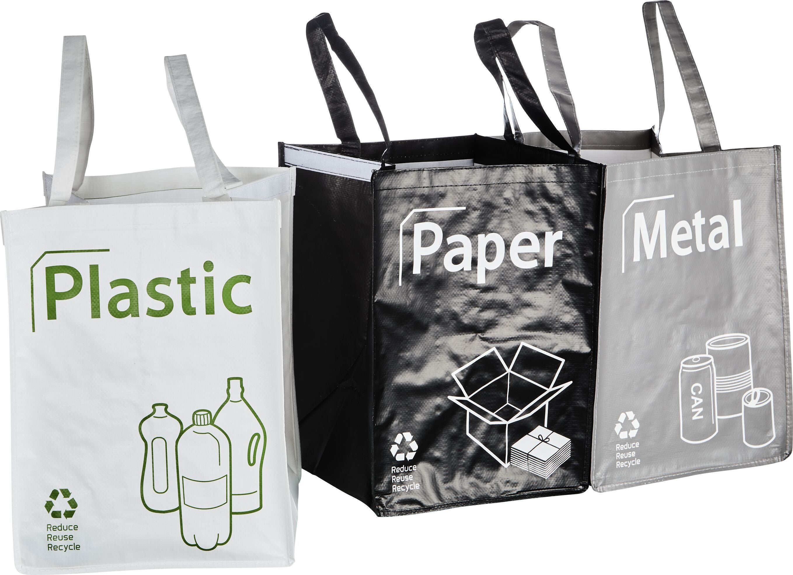 GARBAGE Recyclingtasche - Grau / B: 30.0 cm x T: 30.0 cm x H: 39.5 cm
