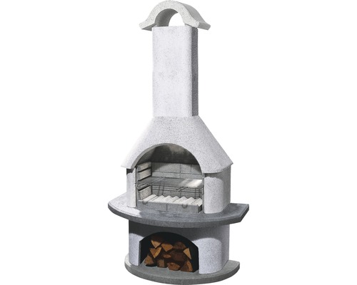 Buschbeck barbecuehaard Verona 65 x 110 x 210 cm betonwit
