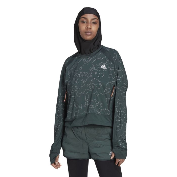 adidas Dame Jakker Xcity Cover Up Grøn