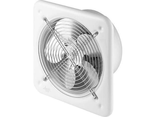 Aksialvifte fi 200 26,5W 405m3/h 230V IP44 hvit E0007848W WO200