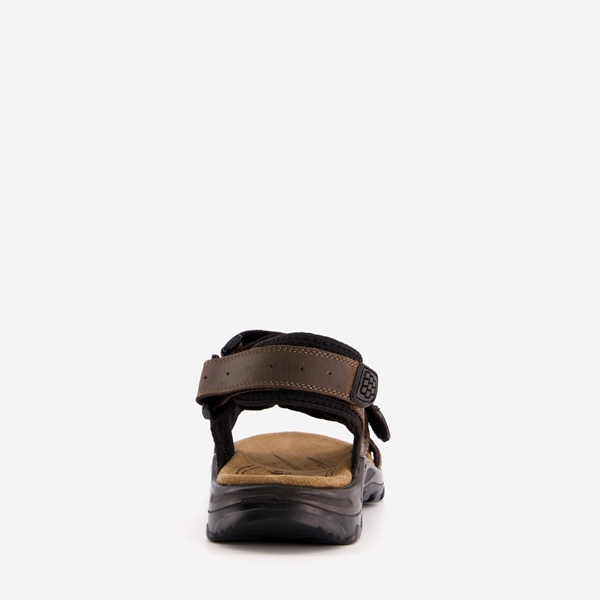 Mountain Peak leren heren sandalen bruin