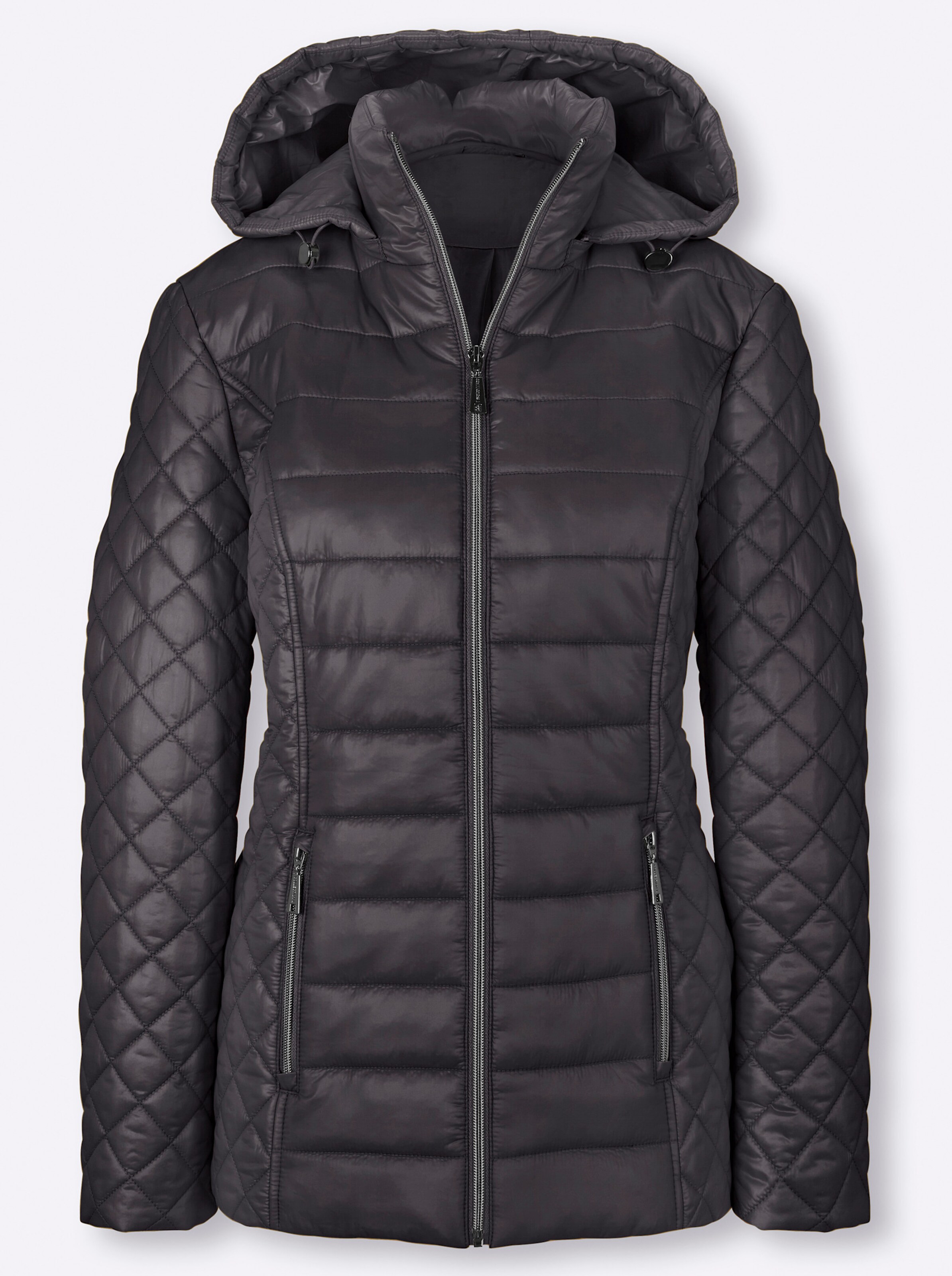 Steppjacke in schwarz