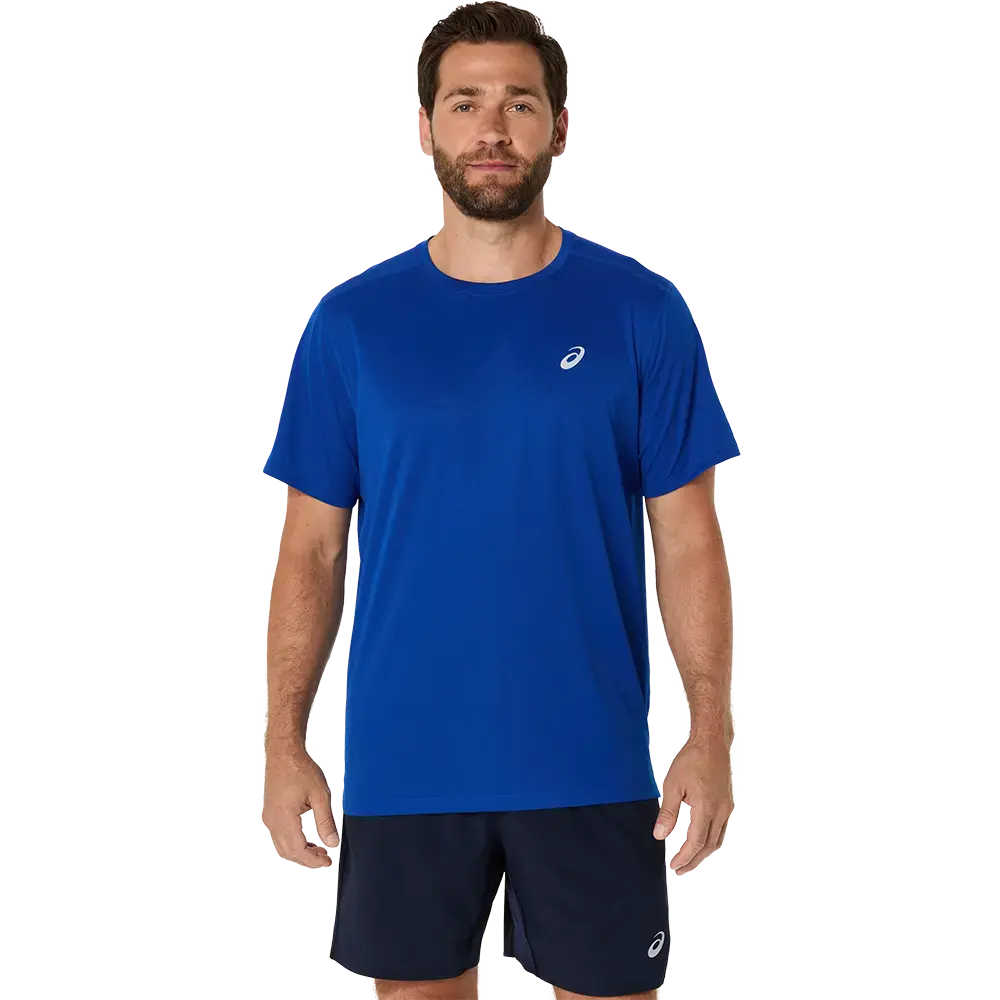 ASICS Core Hardloopshirt Korte Mouwen Blauw Heren