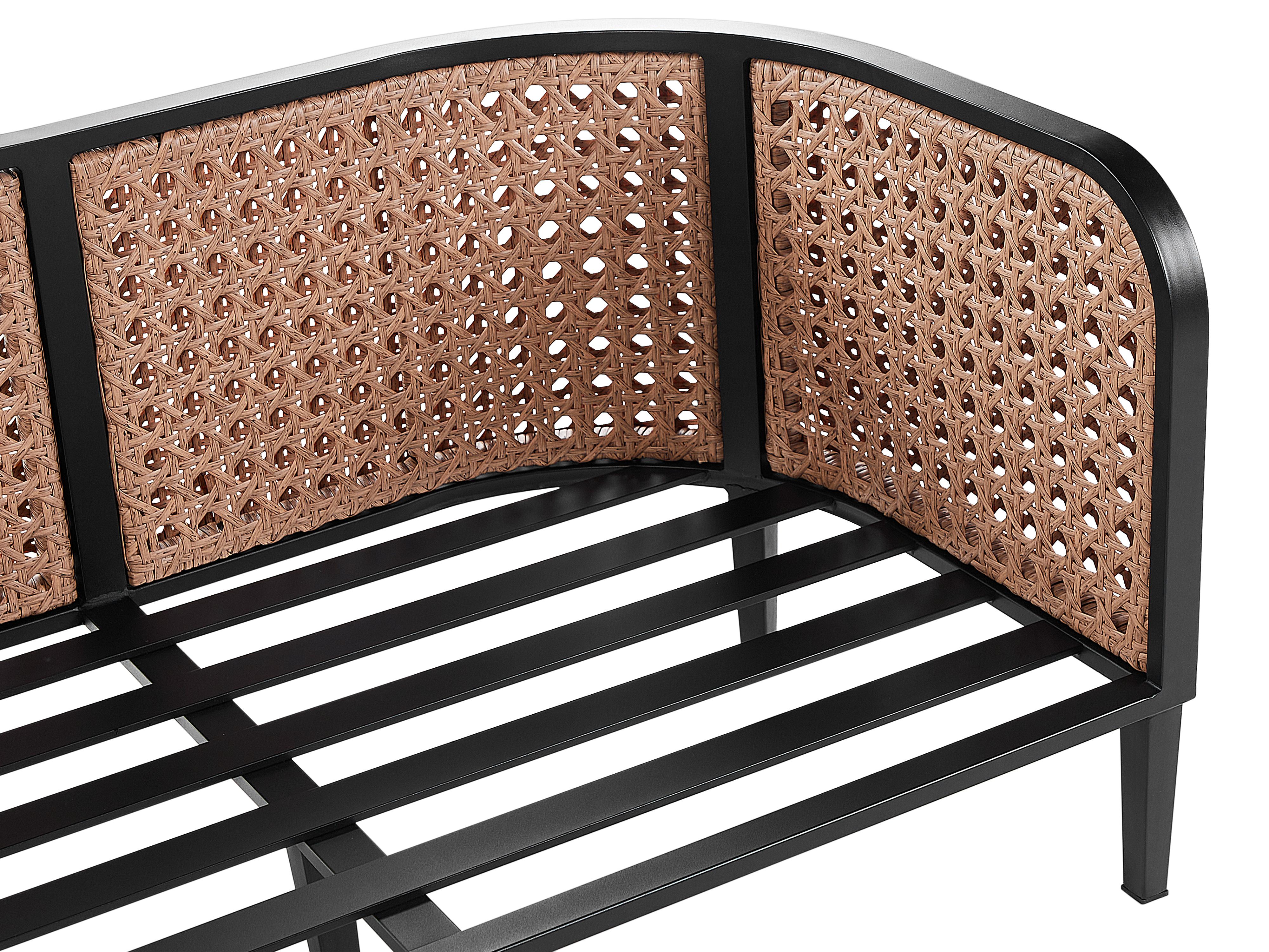 Loungeset met tafel 2-zits MONTEFALCO Metaal Wit