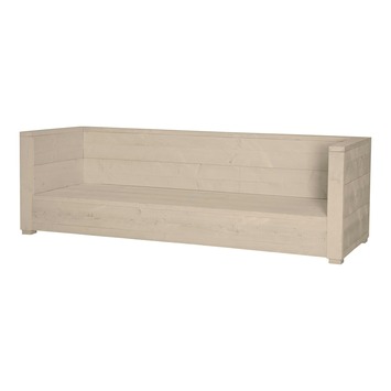 Loungebank Hava 216 cm zand steigerhout
