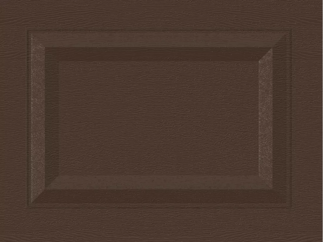 Porte de garage sectionnelle sur mesure à cassettes marron - MUGONIA