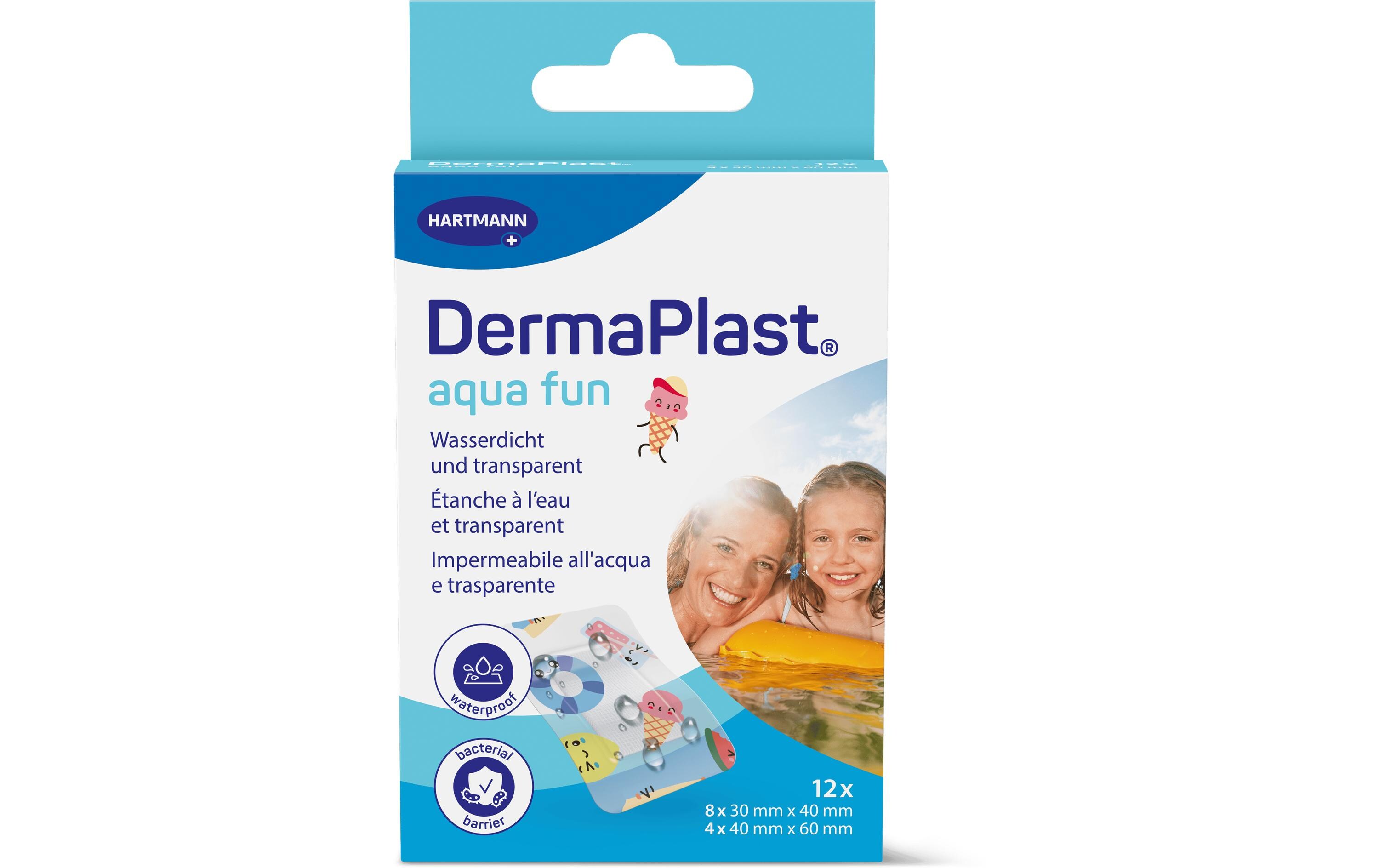 Wundpflaster Aqua Fun 12 StückWasserdichtes Pflaster