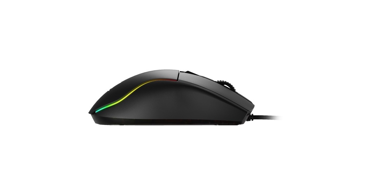 SharkoonSKILLER SGM35 gaming muis  (Zwart, 400 - 6400 dpi, RGB leds)