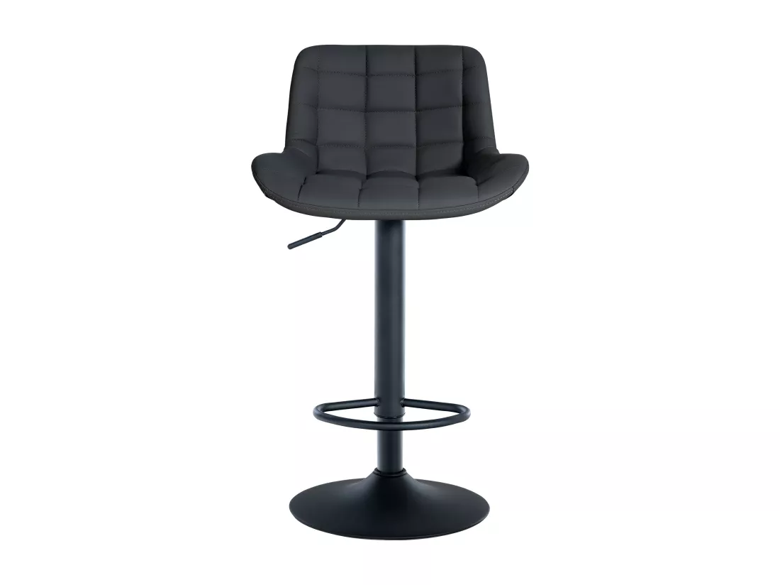 Lot de 2 Tabouret de bar - Similicuir - Noir - Tover