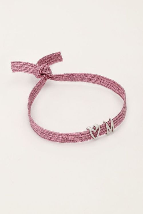 Elastieken armband basic glitter
