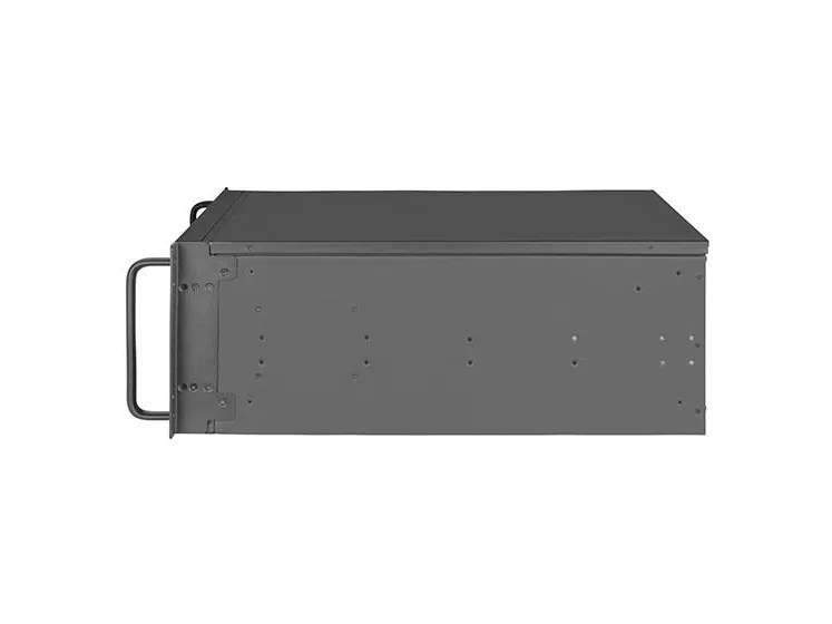 SilverStone RM42-502 - Rack-monterbar - 4U - SSI EEB - ingen strømforsyning (ATX / PS/2) - sort - USB/Lyd