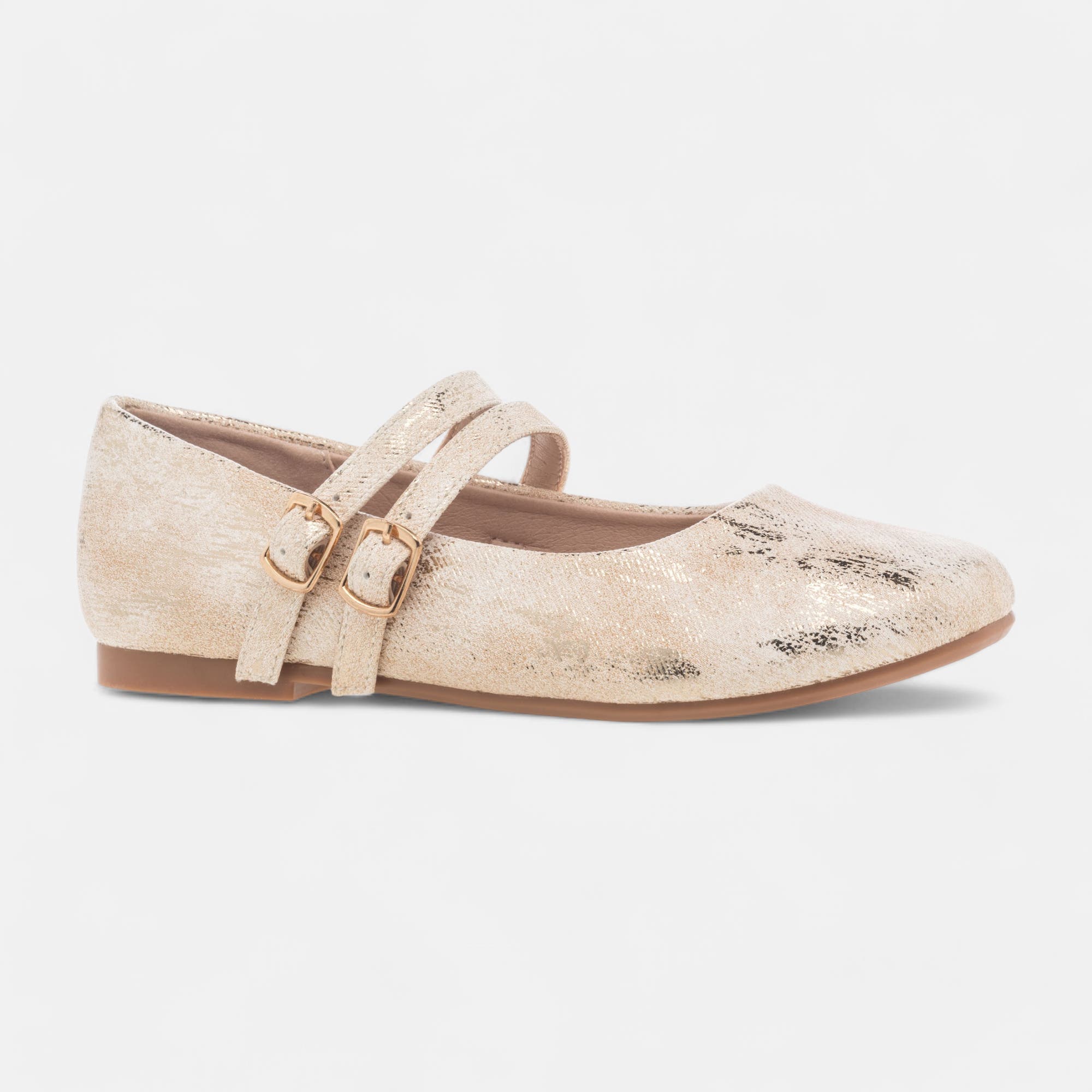 Ballerines Fille or